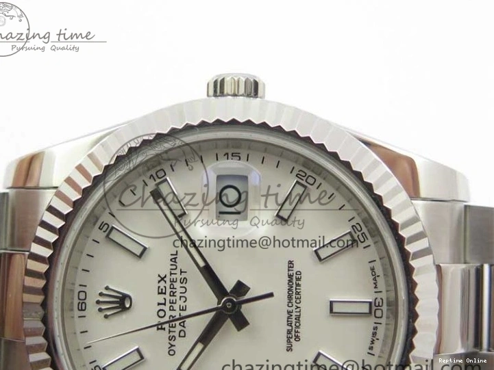 0130 DateJust 126334 SS Noob 1:1 904L Best Edition White Dial Stick Markers on Oyster Bracelet A MultiPurpose 3172